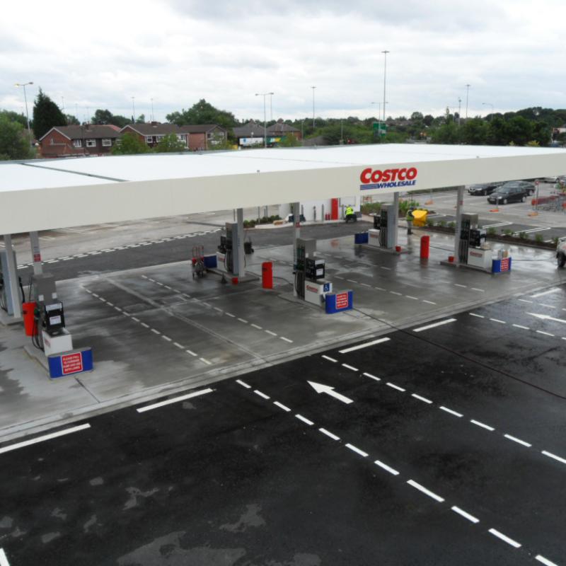 Petrol Station Construction for Costco Oldham